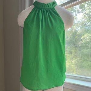 Halter Neck green Women's Top small